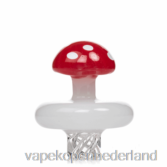 Elektronische Sigaret Vape Mj Arsenaal Paddestoel Spinner Carb Cap Rood Wit